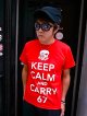 67 KEEP CALM AND CARRY 67 T-SH(RED)